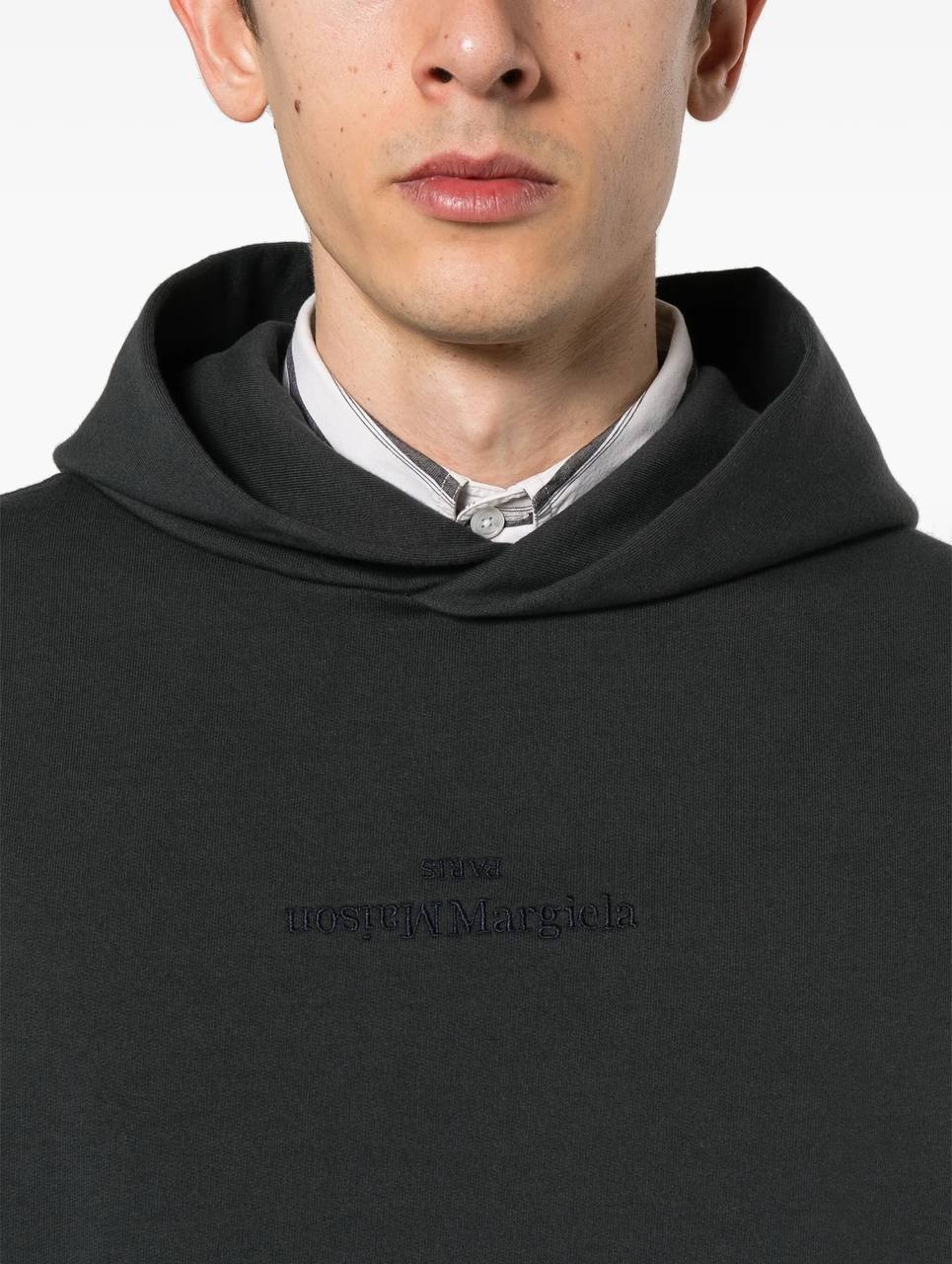Maison Margiela Logo-Embroidered Hoodie
