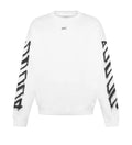 Off White Logo Printed Crewneck White SweatShirt