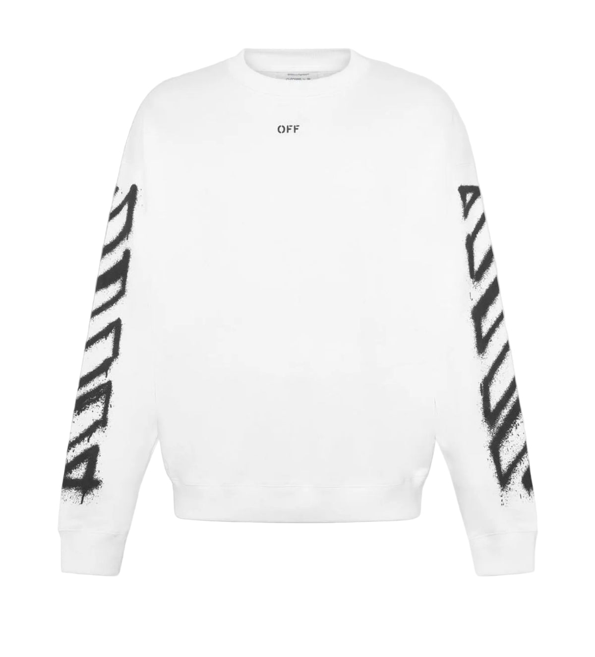 Off White Logo Printed Crewneck White SweatShirt