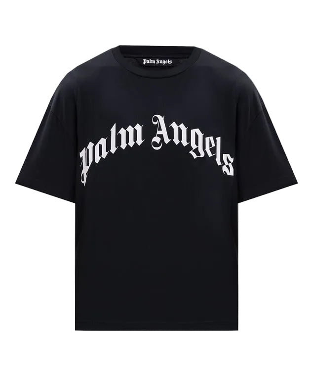 Palm Angels Big Logo Black White T-Shirt