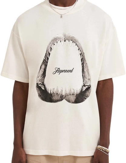 Represent Shark White T-Shirt
