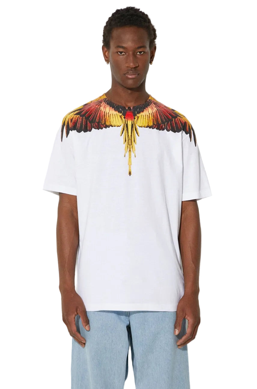 Marcelo Burlon Wings White/Multilogo T-Shirt