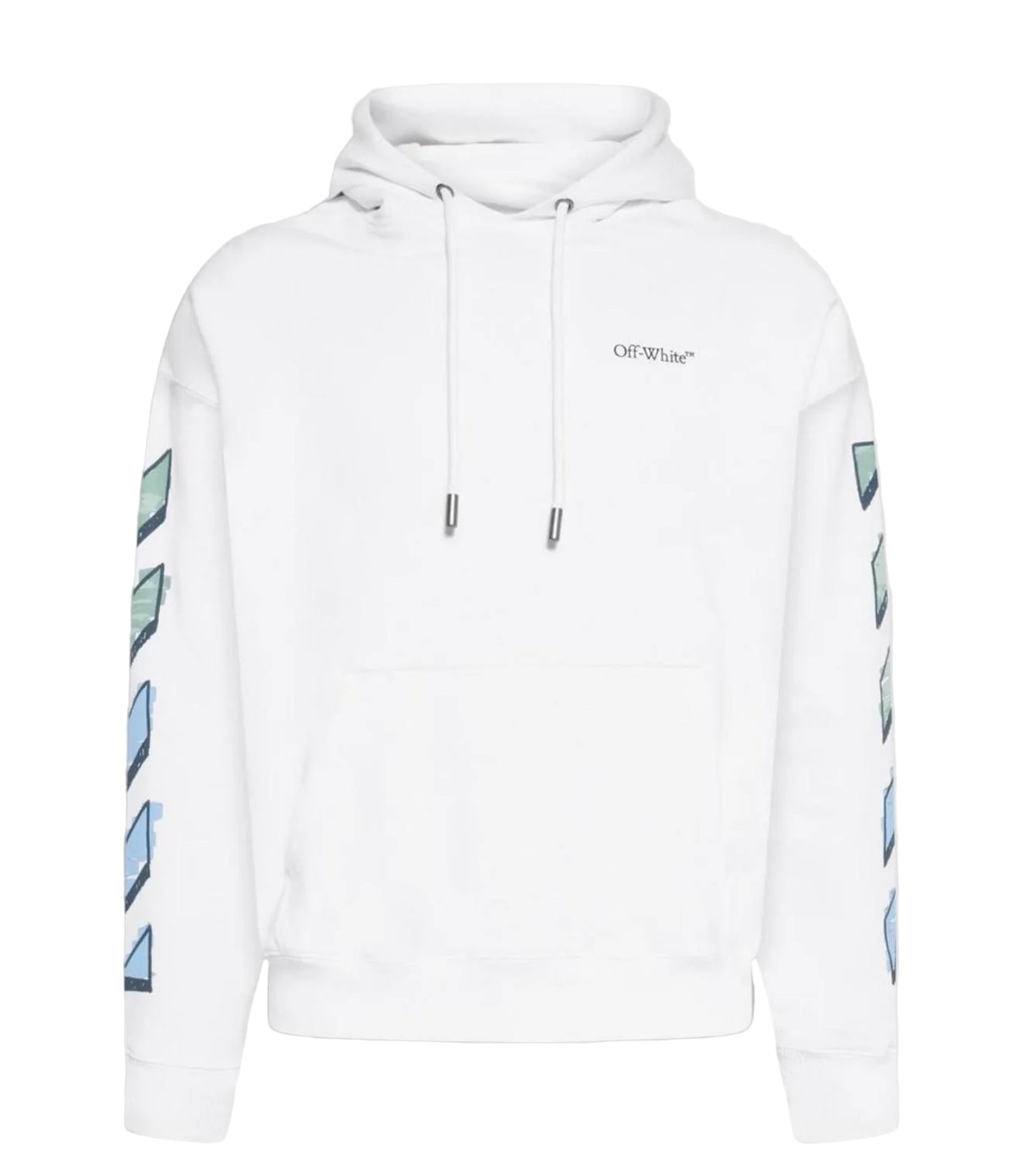 Off White Dripping Arrow White Hoodie