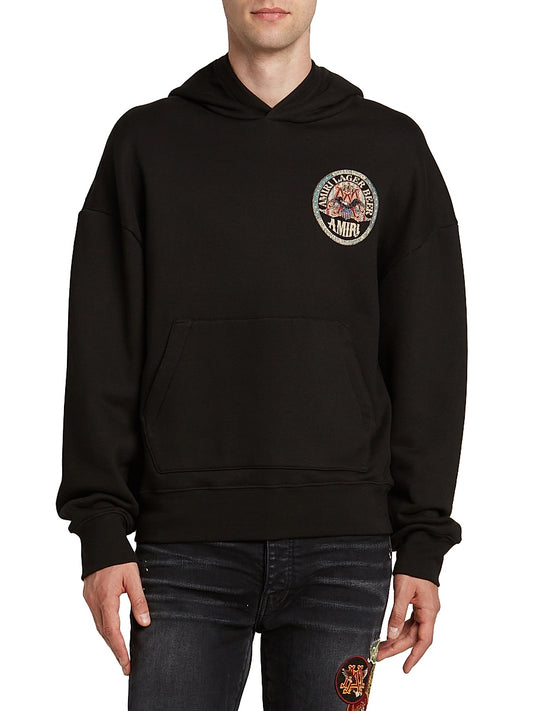 Amiri Eagle Logo Oversized Hoodie