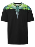 Marcelo Burlon Wings Black/Green T-Shirt