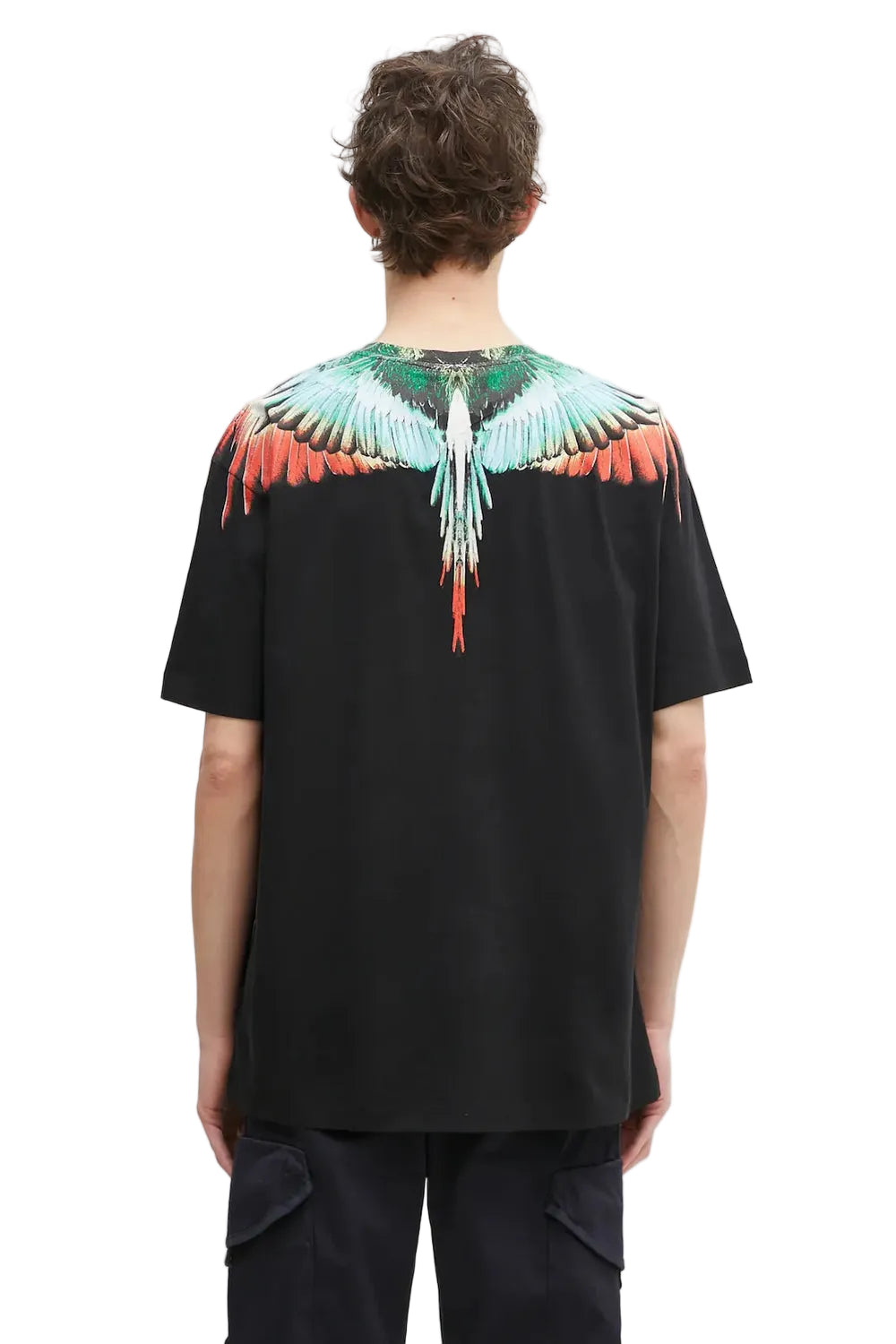 Marcelo Burlon Wings Crew Black/Multicolour T-shirt
