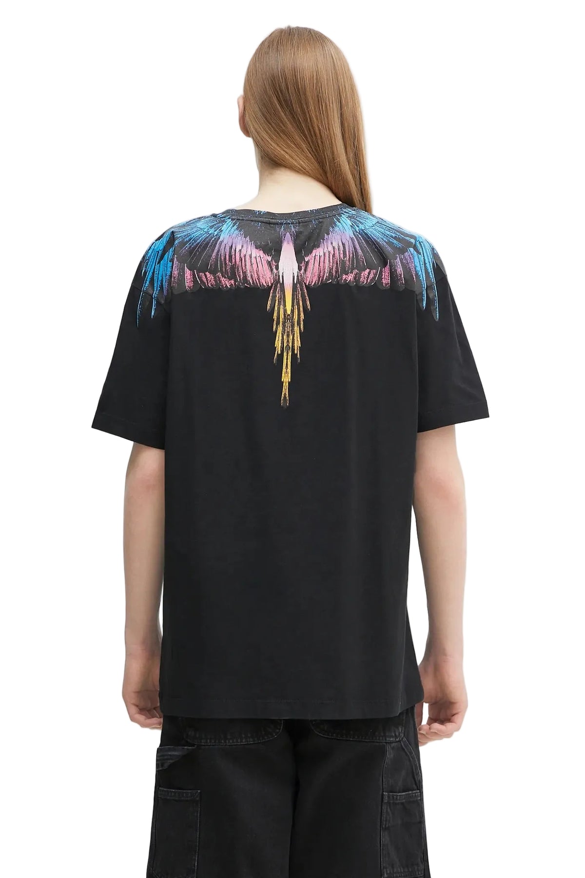 Marcelo Burlon Wings Crew Black/Multicolour T-shirt