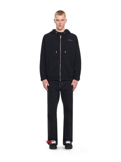 Off White Zip Hoodie