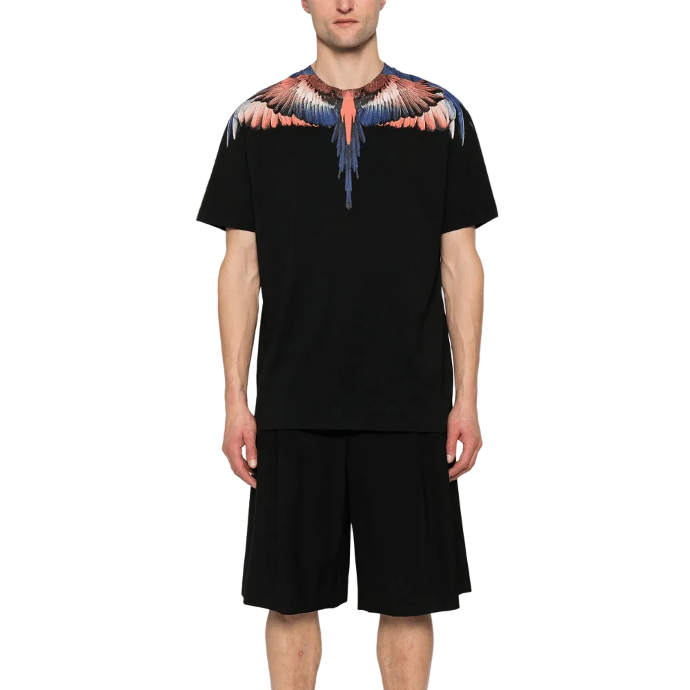 Marcelo Burlon Wings Black/Multilogo T-Shirt