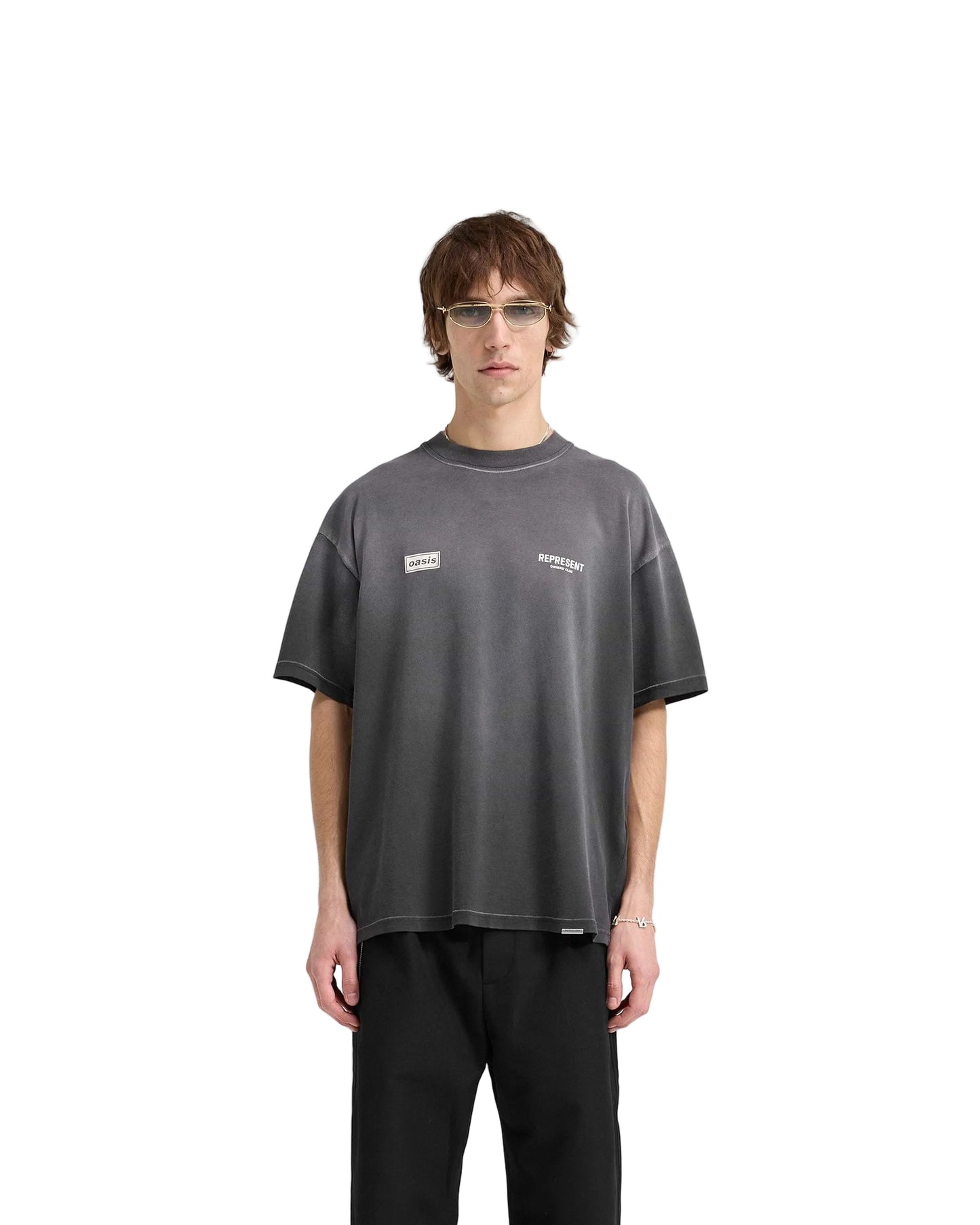 Represent Owners Club x Oasis Vintage Grey T-Shirt