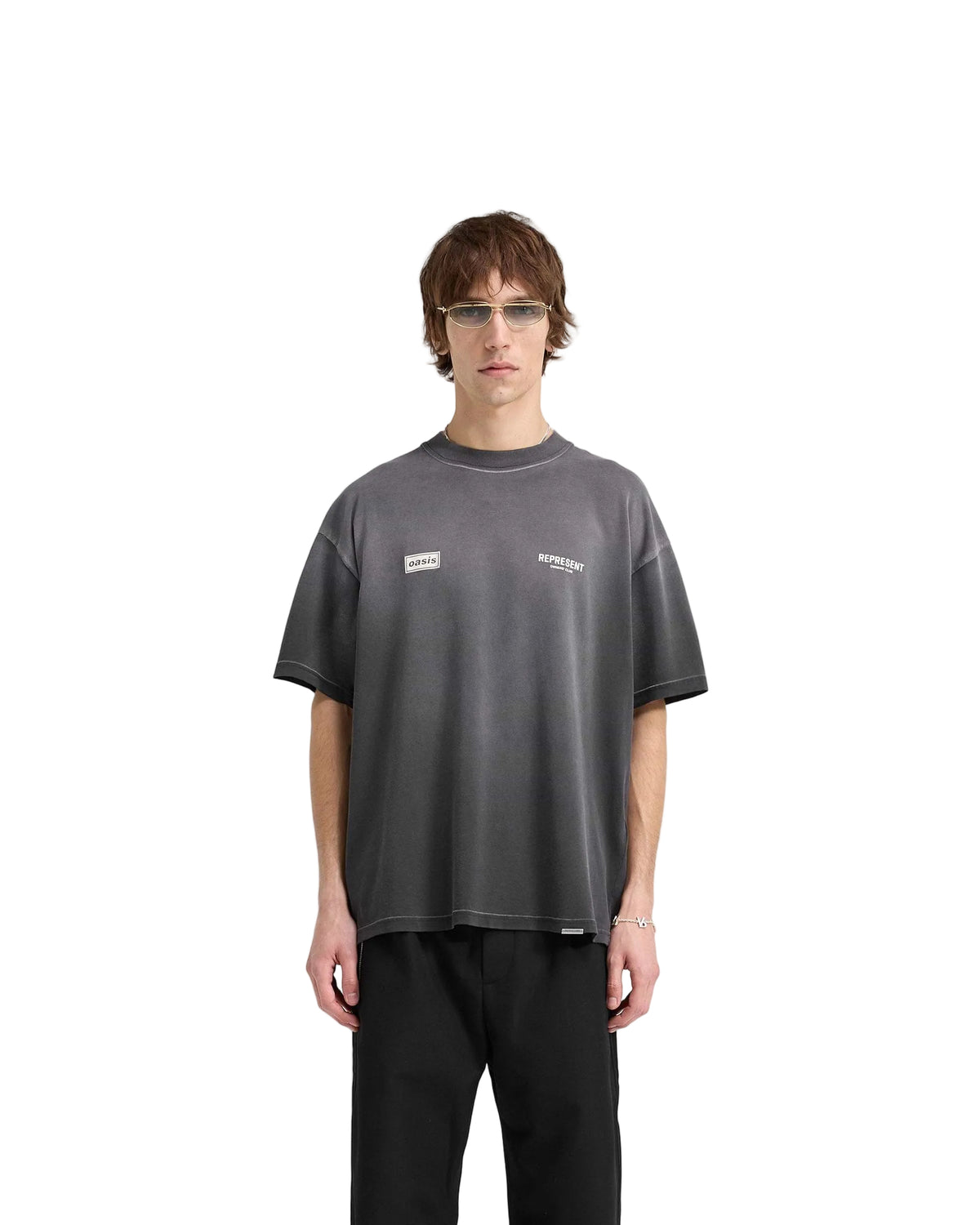 Represent Owners Club x Oasis Vintage Grey T-Shirt