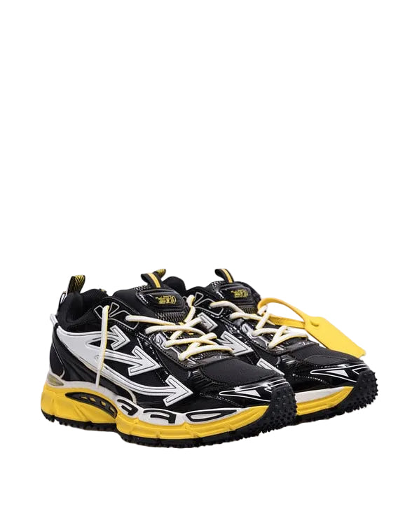 Off White Be Right Back Black/Yellow Sneakers