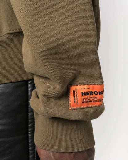 Heron Preston Logo-Patch Bird-Print Sweatshirt