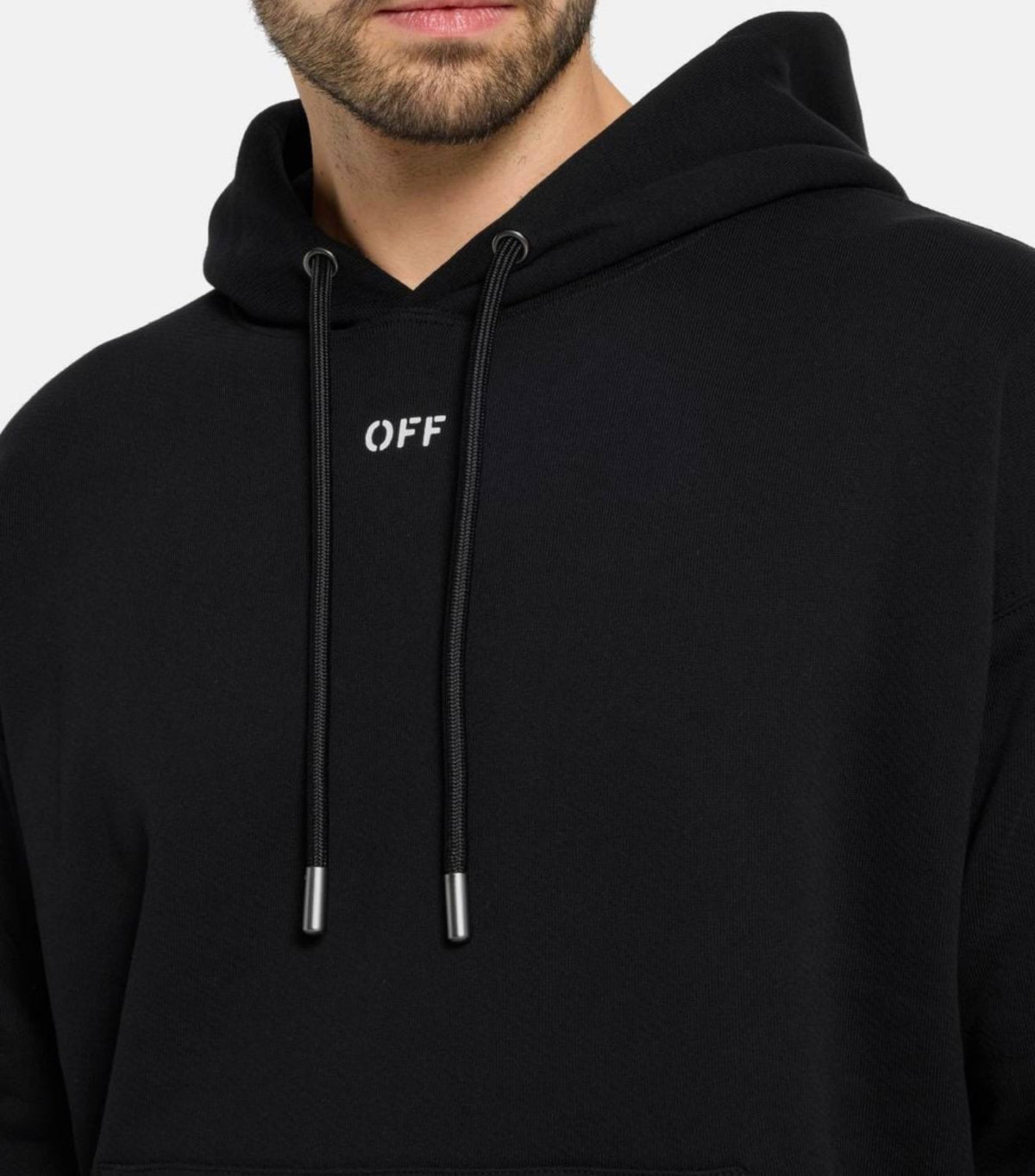Off White Dripping Arrow Black/Yellow Hoodie