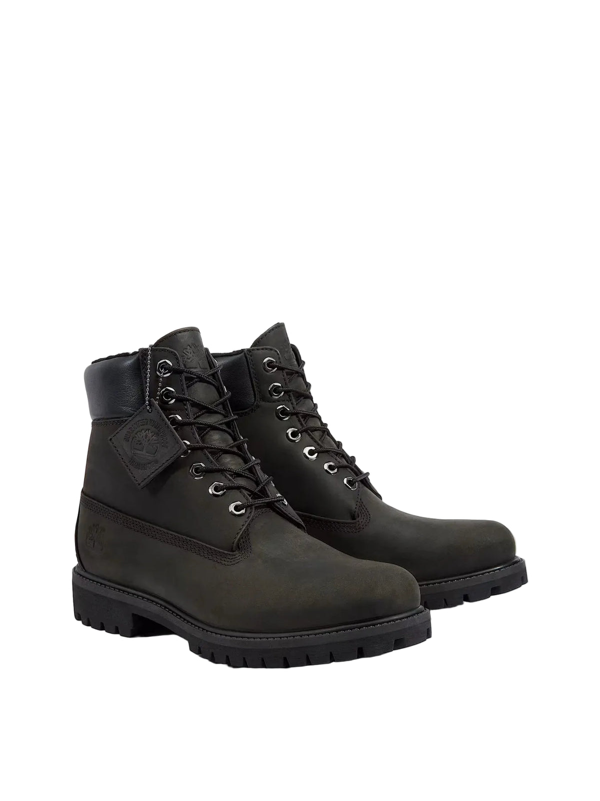 Timberland 6 Premium In Lace Waterproof Black Boots TB1A2E2P001