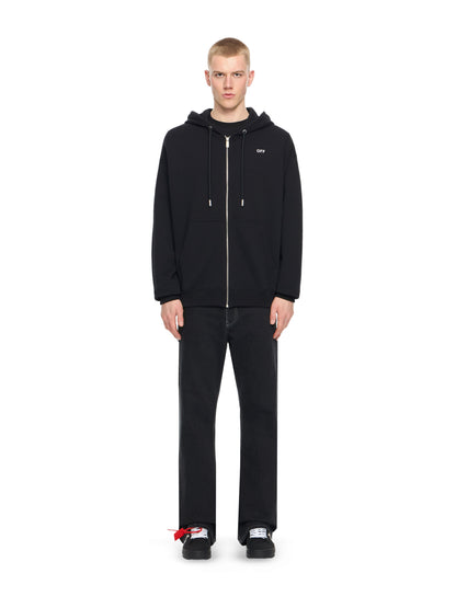 Off White Zip Hoodie