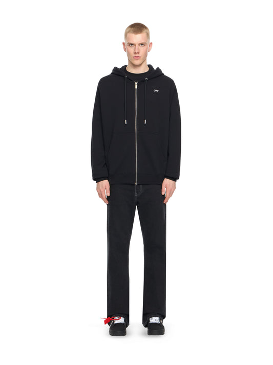 Off White Zip Hoodie