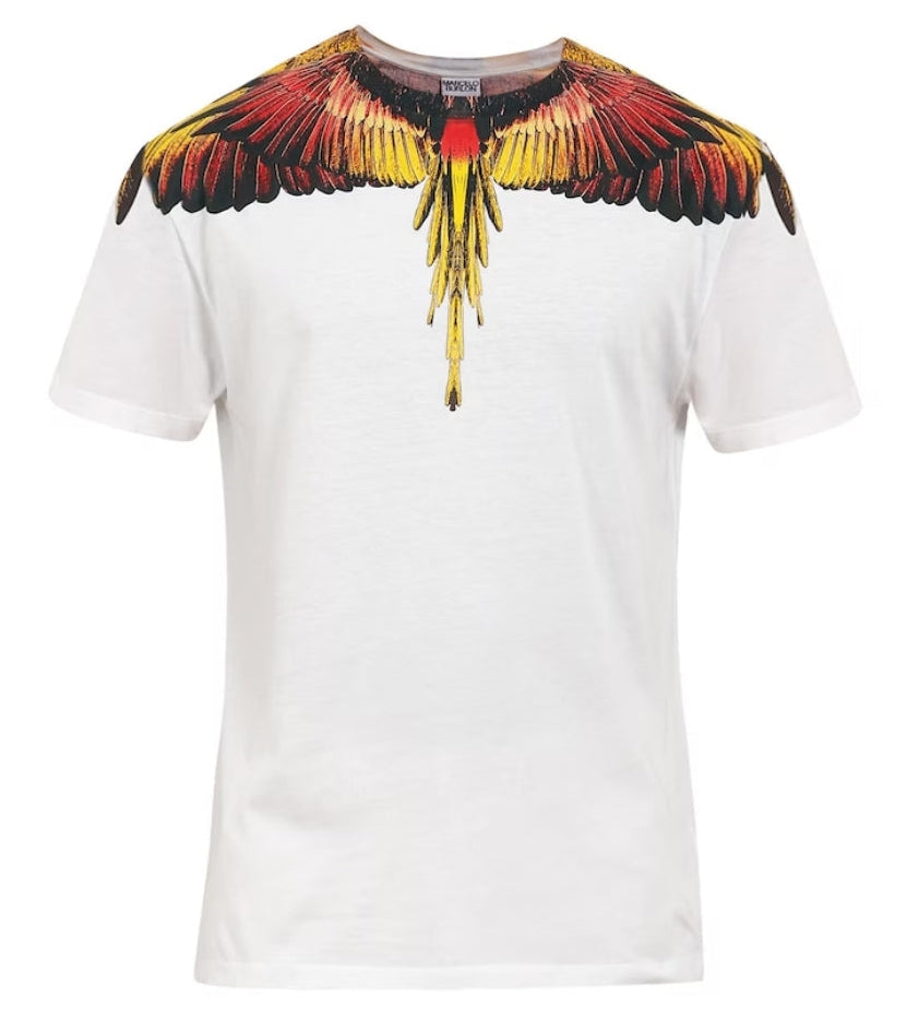 Marcelo Burlon Wings White/Multilogo T-Shirt