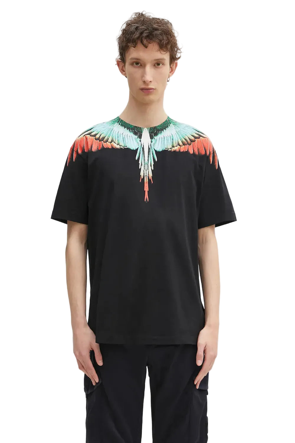 Marcelo Burlon Wings Crew Black/Multicolour T-shirt