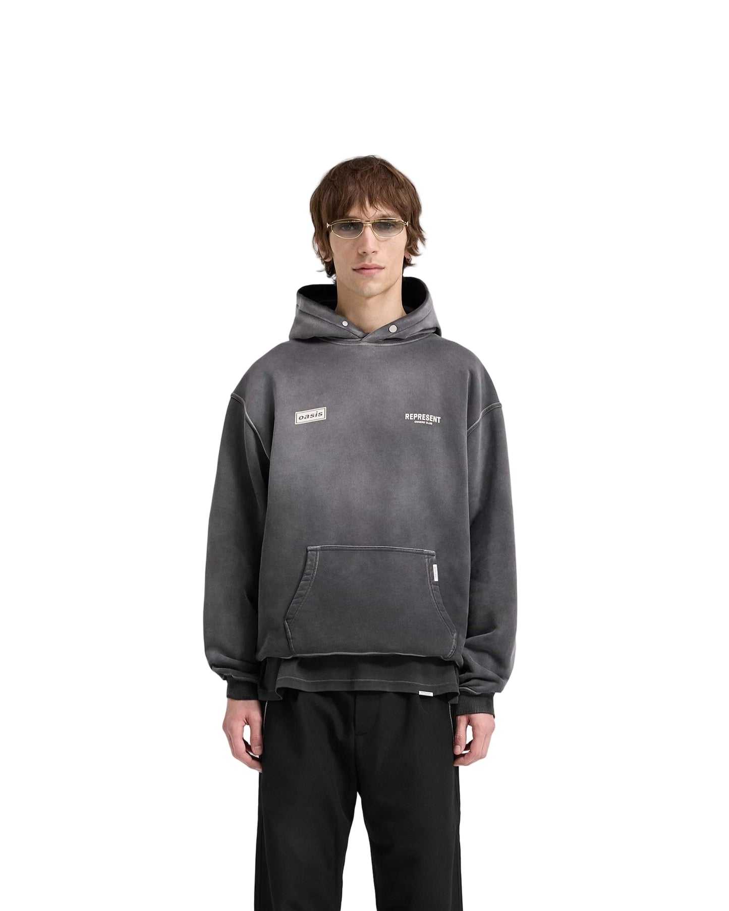 Represent Owners Club x Oasis Vintage Grey Hoodie