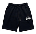 Off White Logo Print Drawstring-waist Black Shorts