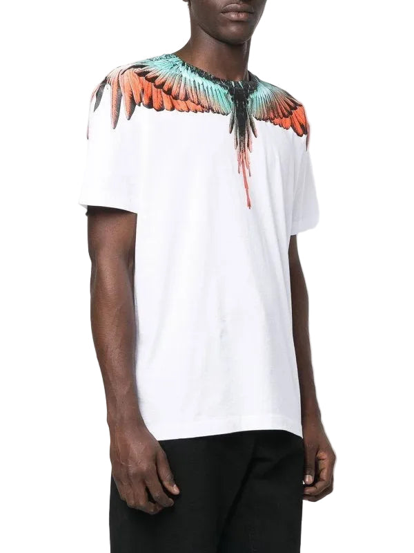 Marcelo Burlon Cotton Graphic White T-Shirt