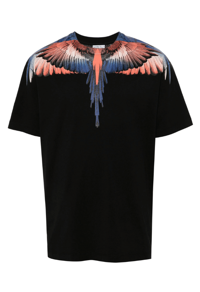 Marcelo Burlon Wings Black/Multilogo T-Shirt