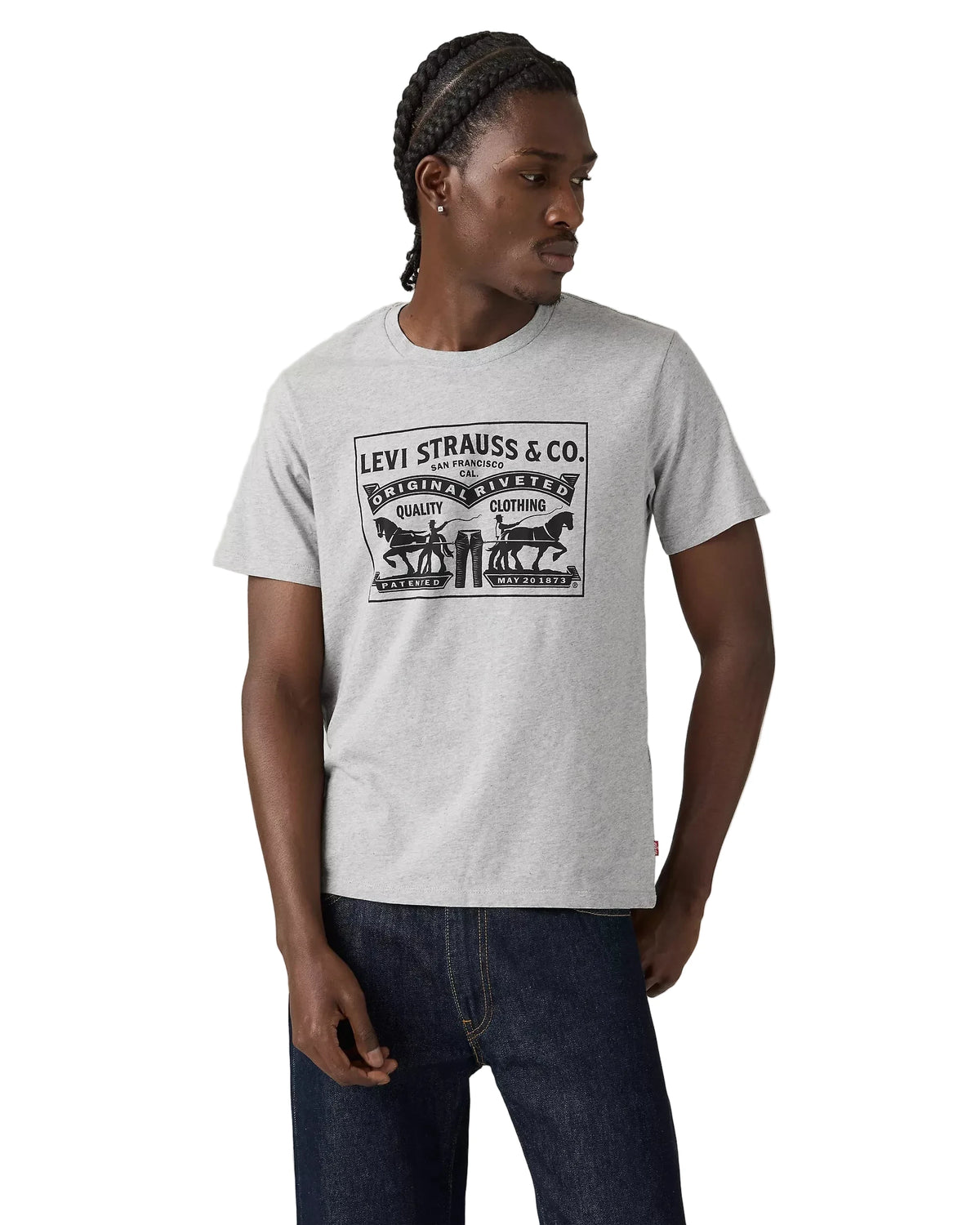 Levi’s Two House Graphic Grey T-Shirt