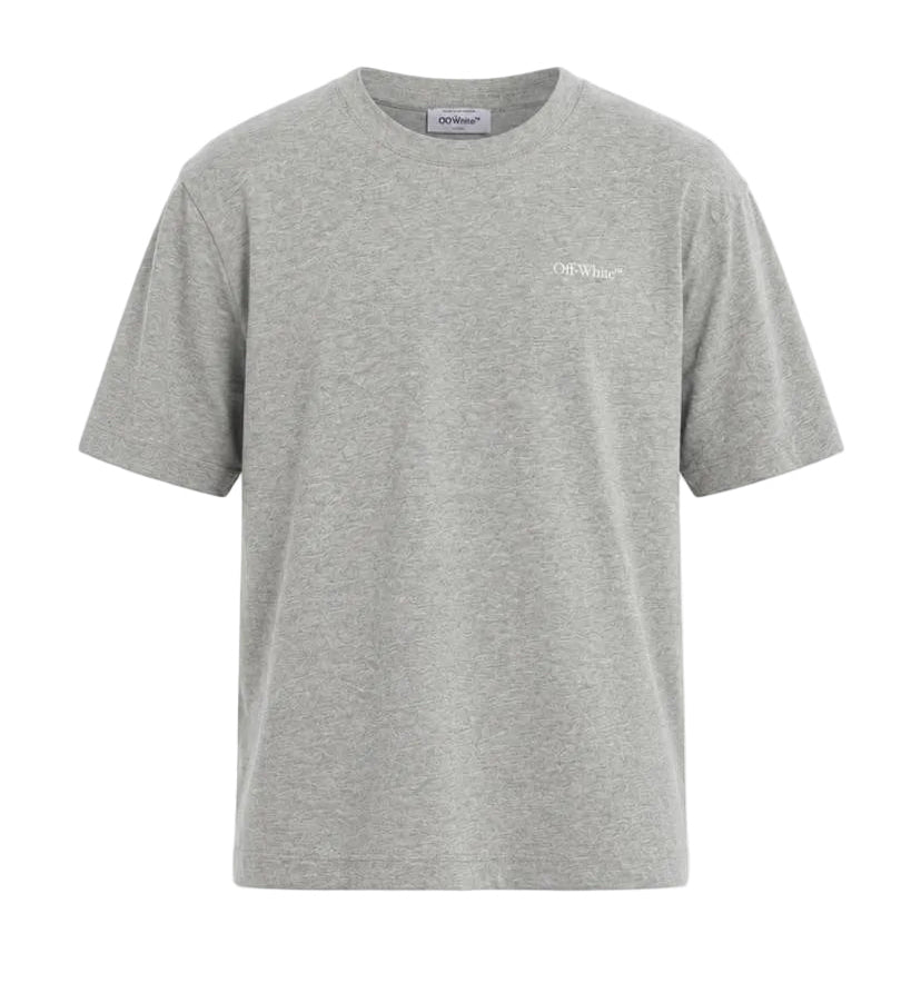 Off White Chain Arrow Bulding Grey T-Shirt