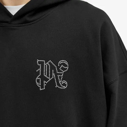 Palm Angels Big Logo Swarovski Hoodie