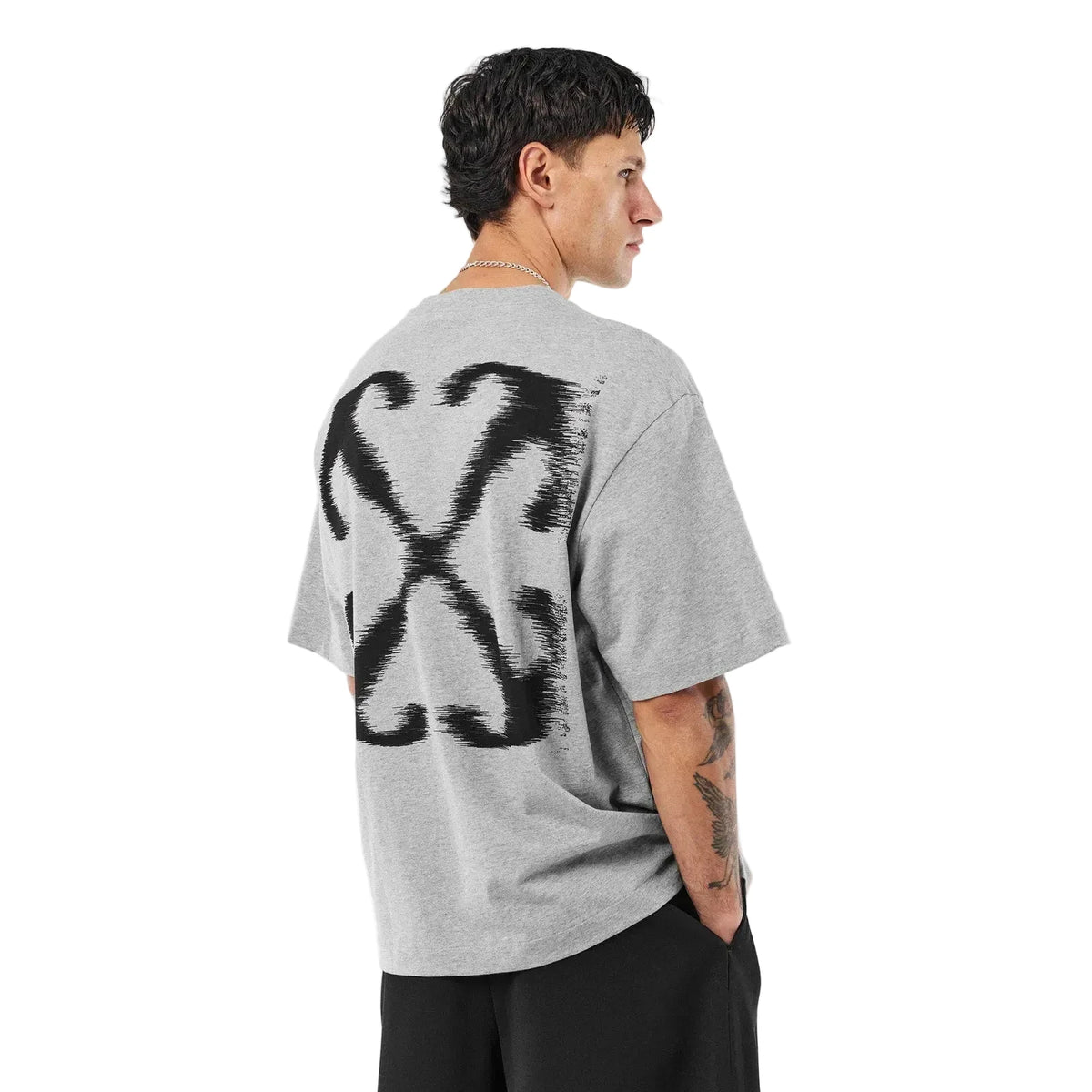 Off White Arrows Motif Grey T-Shirt