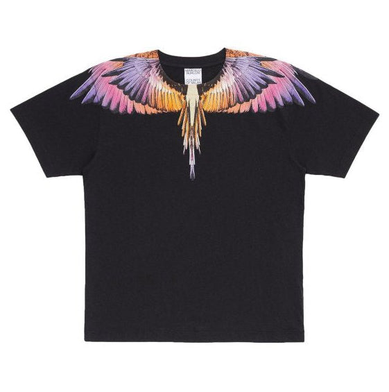 Marcelo Burlon Noir Black/Multilogo T-shirt