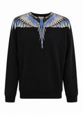 Marcelo Burlon Wings Black/Multicolour SweatShirt