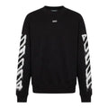 Off White Logo Printed Crewneck Black SweatShirt