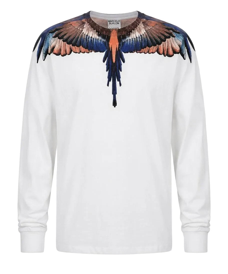 Marcelo Burlon White/Multilogo Longsleeve