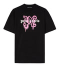 Palm Angels Sprayed Miami Black/Pink T-Shirt