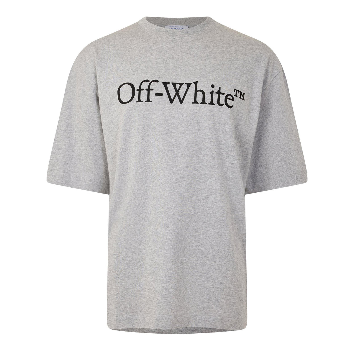 Off White Logo Print Grey T-Shirt