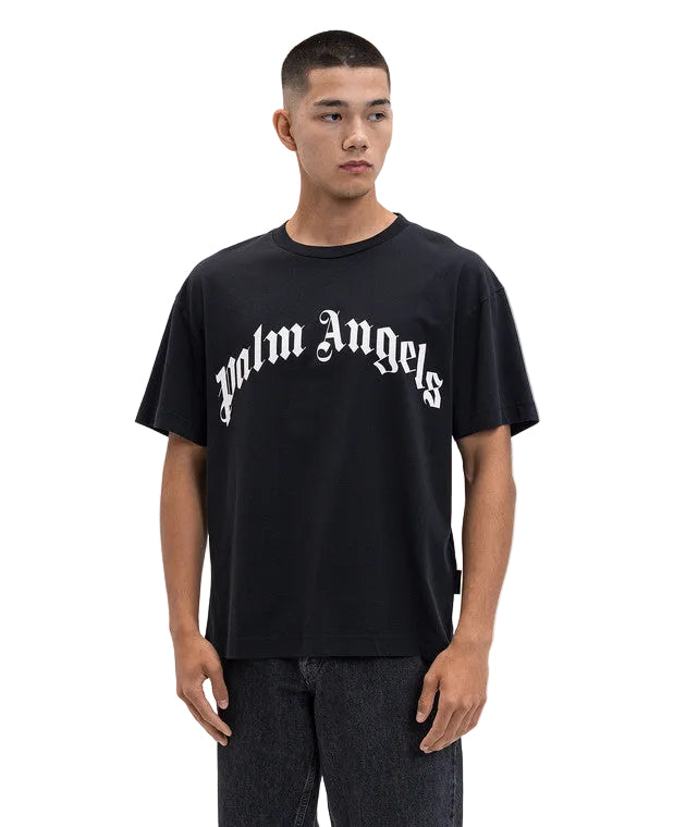 Palm Angels Big Logo Black White T-Shirt