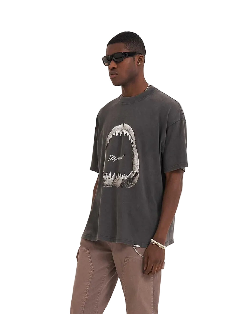 Represent Shark Vintage Grey T-Shirt