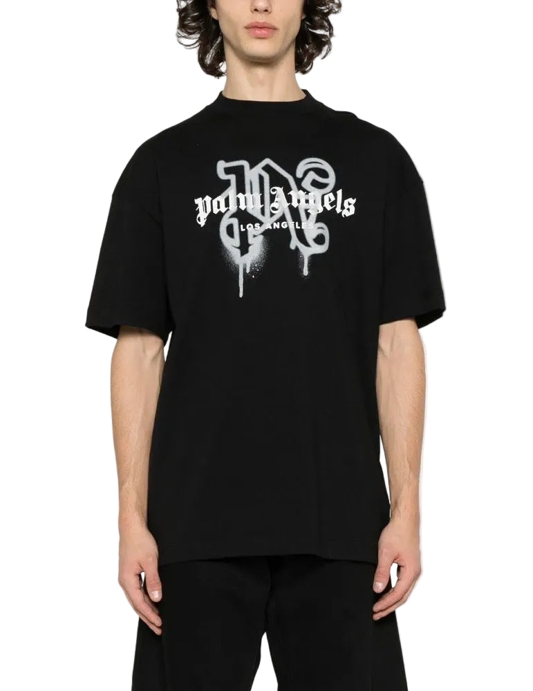 Palm Angels Sprayed Los Angeles Black/White T-Shirt