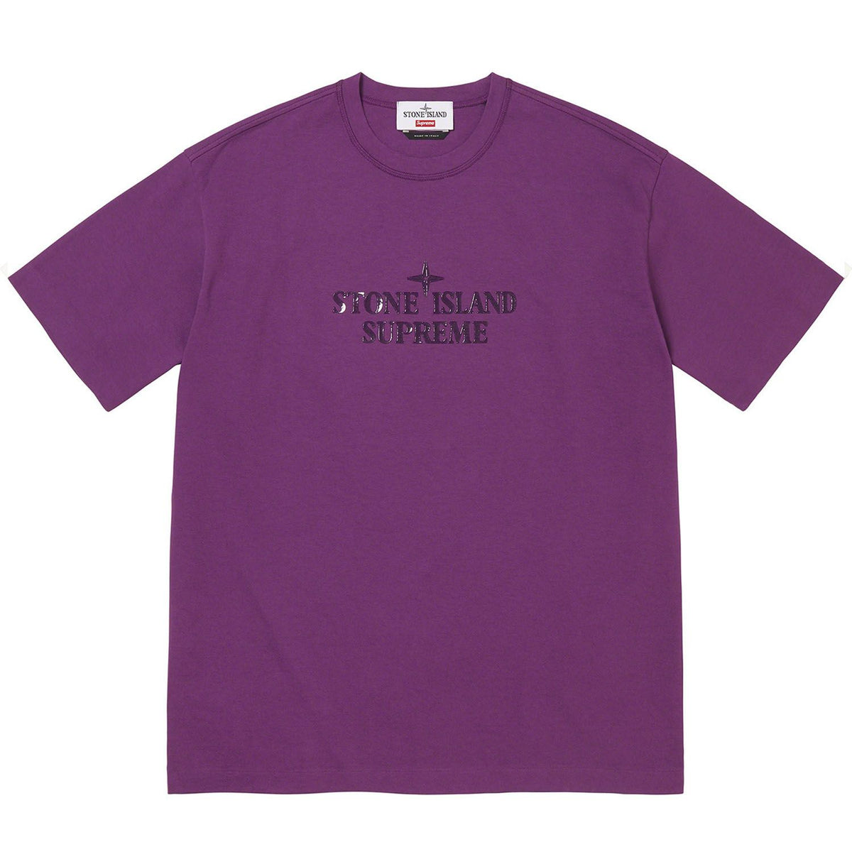 Stone Island x Supreme SS2022 Purple T-Shirt