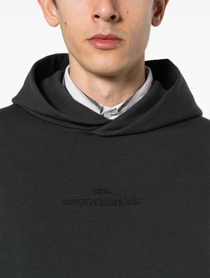 Maison Margiela Logo-Embroidered Hoodie