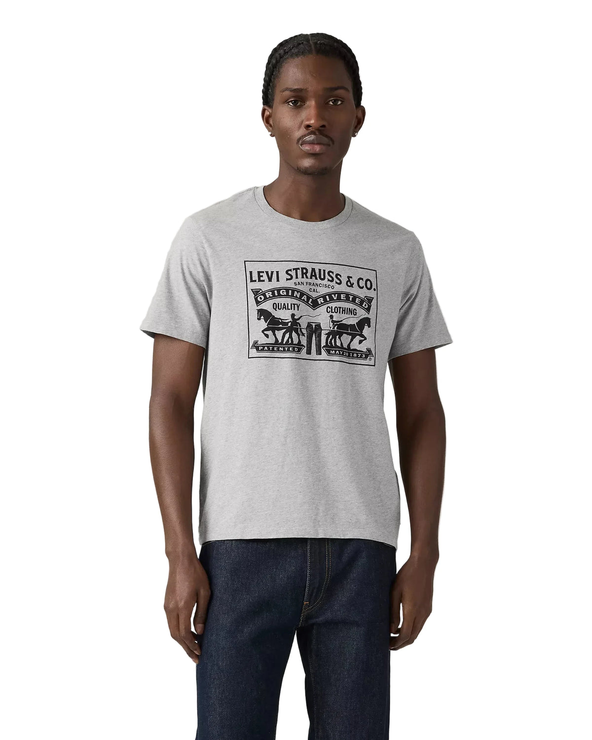 Levi’s Two House Graphic Grey T-Shirt