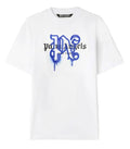 Palm Angels Sprayed New York White/Blue T-Shirt