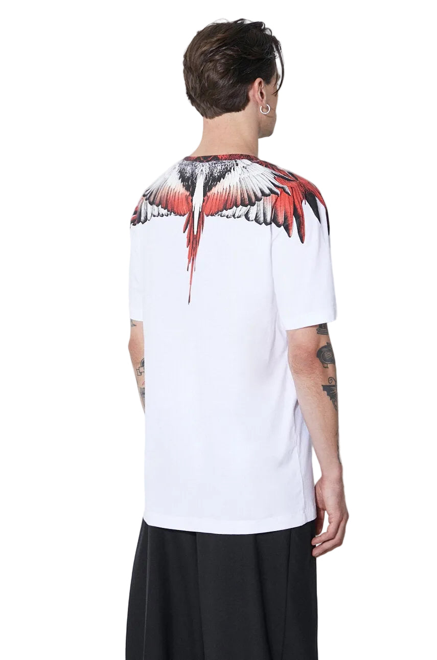 Marcelo Burlon Icon wings White/Red T-Shirt