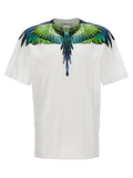 Marcelo Burlon Wings White/Green T-Shirt