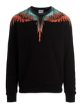 Marcelo Burlon Wings Black/Multicolour SweatShirt