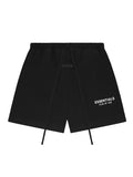 Essentials Fleece Track Black Shorts