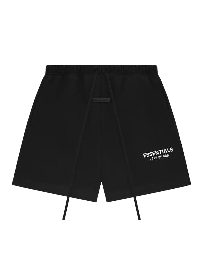 Essentials Fleece Track Black Shorts
