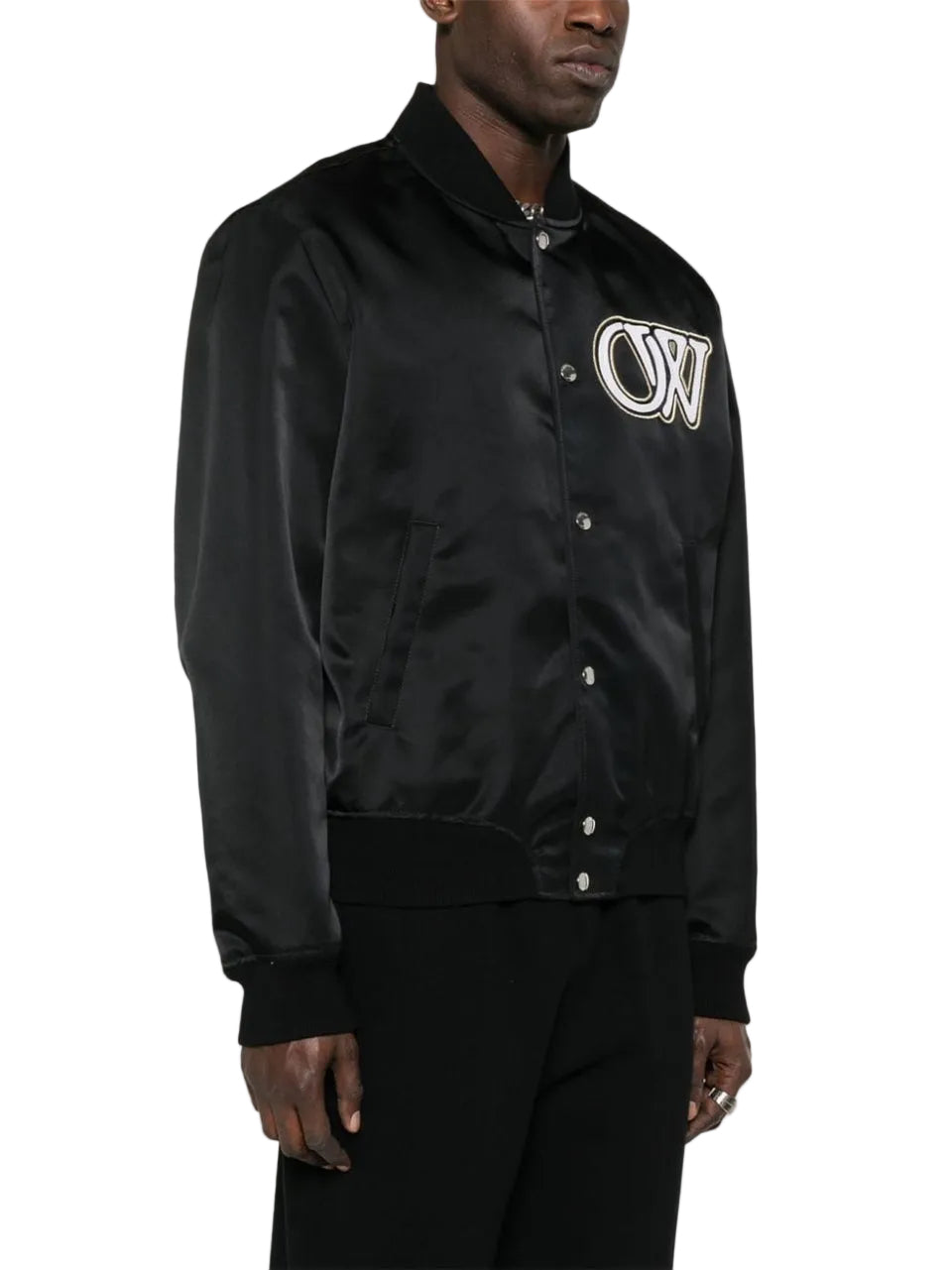 Off White Varsity White/Black Bomber